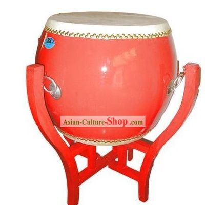 Dragonboat Drum War Drum Standing Drum Flat Red Drum Bian Drum and Drum Stand Complete Set