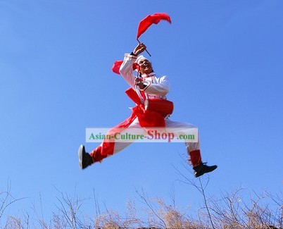 Chinese Traditional Lucky Red Waist Drum Chinese Dance Drum Walking Drum Northern Drum