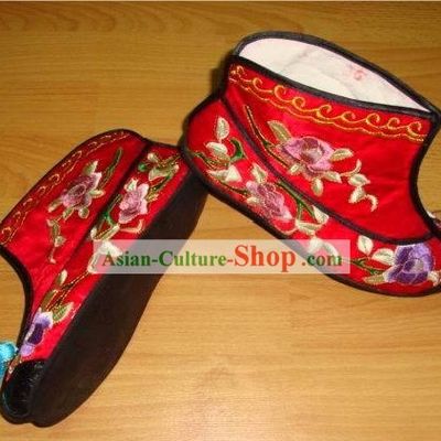 Chinese Embroidery Shoes Handmade Red Shoes
