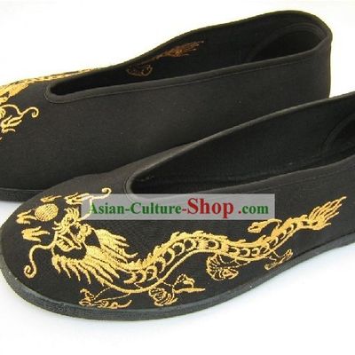 Embroidered Dragon Dance Shoes