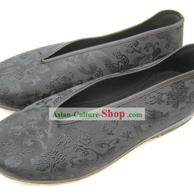 Chinese Traditional Shoes for Men Classic Dragon Shoes