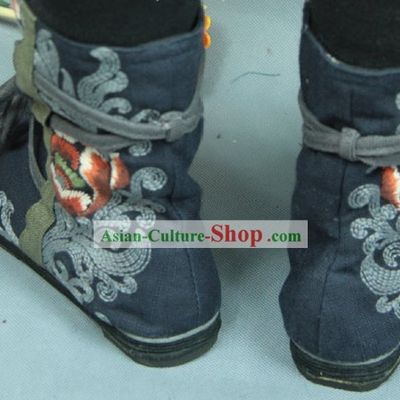 Chinese Embroidery Cloth Women Boots