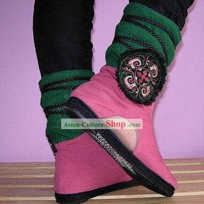 Unique Design Handmade Embroidered Summer Boots