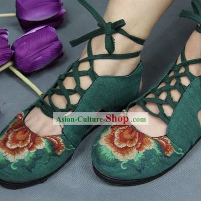 Handmade Bound Feet Shoes Ballroom Shoes
