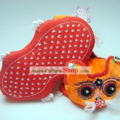 Handmade Tiger Head Small Shoes Shoes Miniature for Baby