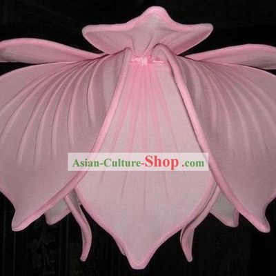Chinese Classical Lotus Fabric Lanterns Lotus Ceiling Lantern