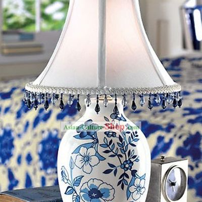 Chinese Blue White Ceramic Lantern Table Lantern