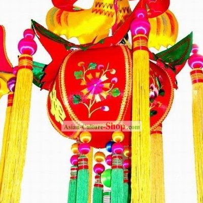 Chinese Handmade and Embroidered Decoration Lantern