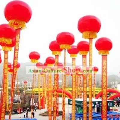 Chinese Traditional Red Inflatable Lanterns