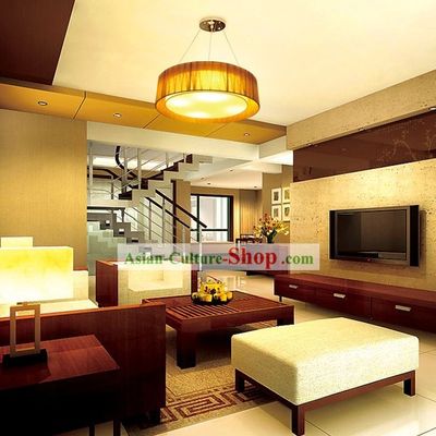 Chinese Traditional Fabric Ceiling Center Lantern