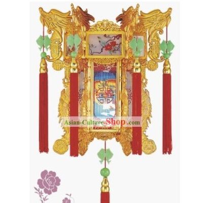 Happy Festival Celebration Traditional Dragon Palace Lantern