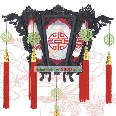 Chinese Dragon Antique Style Wall Lantern