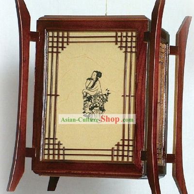 Chinese Classic Teahouse Wooden Lantern