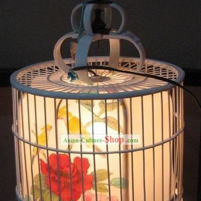 Hand Painted Birdcage Hanging Palace Lantern