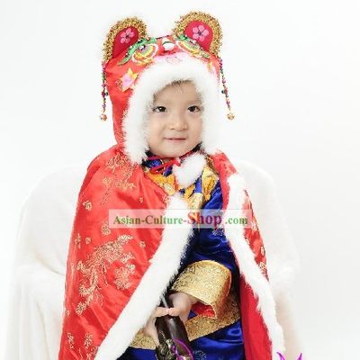 Chinese Baby Tiger Hat Cape