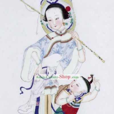 Tianjin Folk Painting fo Mother and Child