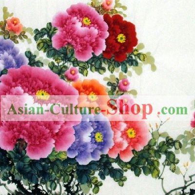 Chinese Traditional Peony Flower Painting