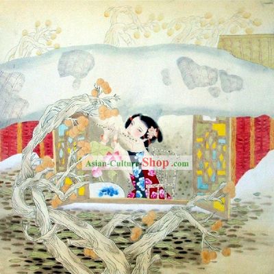 Chinese Figure Painting - Beautiful Aunt