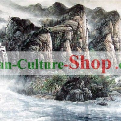 Chinese Famous Nature Paintings - Lushan Waterfall