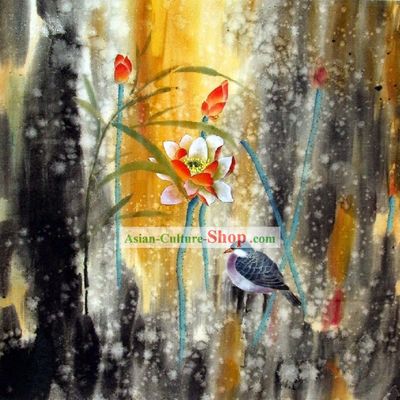 Traditional Chinese Painting Bird by Qin Shaoping