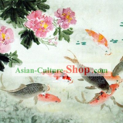 Traditional Chinese Carp Painting