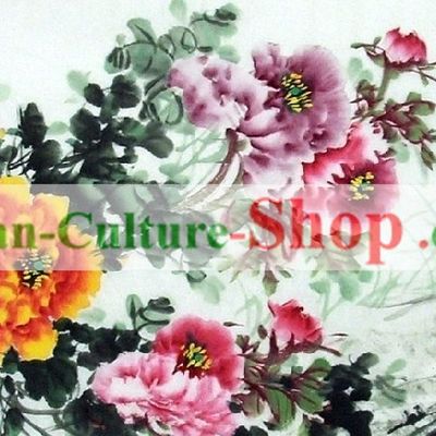Traditional Chinese Painting - National Flower Peony by Yao Xi