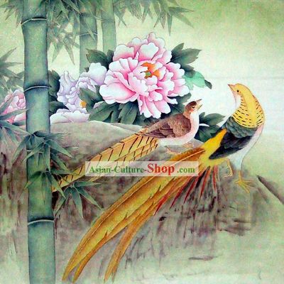 Traditional Chinese Birds Painting by Liu Lanting