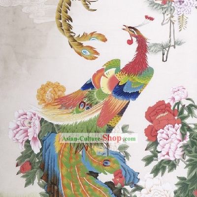 Traditional Chinese Phoenix Paintings Phoenix Peony Painting