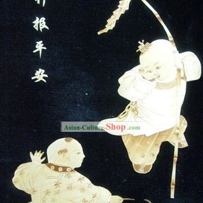 Traditional Chinese Grain Painting - Spring Festival