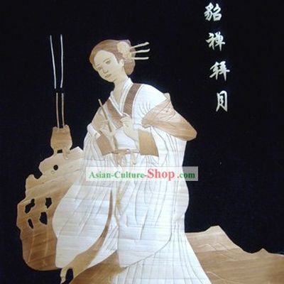 Traditional Chinese Wheat Painting - Diao Chan
