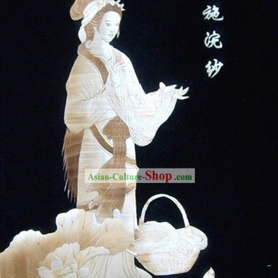 Traditional Chinese Wheat Straw Art Painting - Xi Shi