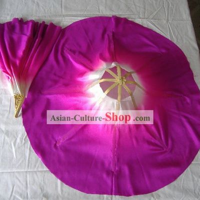 Professional 360 Degree Chinese Silk Dance Fan