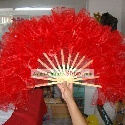 Professional Chinese Traditional Dance Gauze Fan