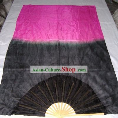 Chinese Traditional Bamboo and Silk Long Fans