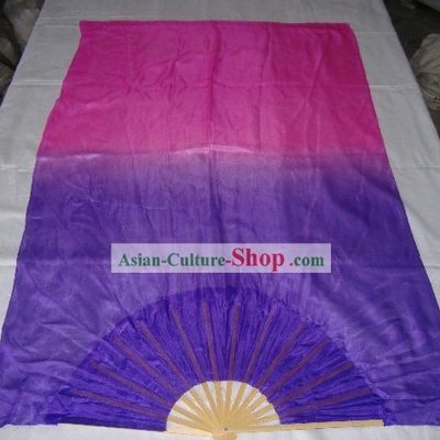 Chinese Dance Silk Fans with Long Fabric