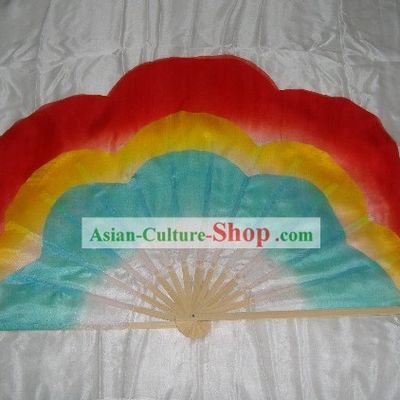 Stunning Chinese Flower Silk Dance Fan