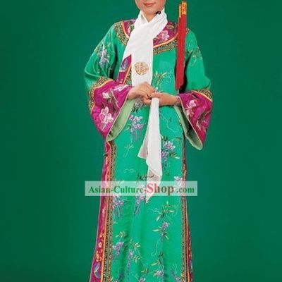 China Manchu Minority Dress and Hat Complete Set