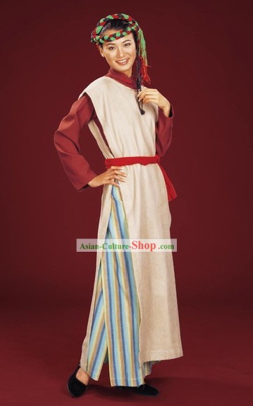 Chinese Minority Costume Menba Costume