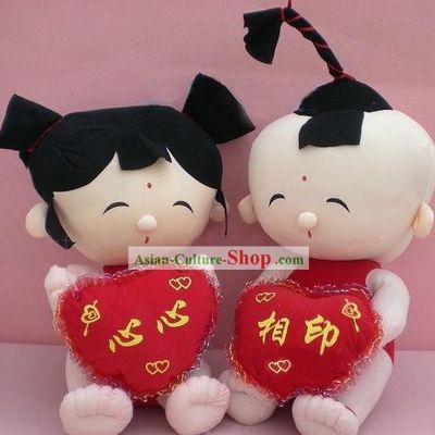 Chinese Traditional Wedding Dolls 2 Sets