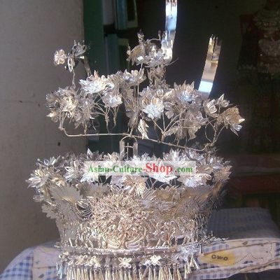 Traditional Large Silver Miao Crown