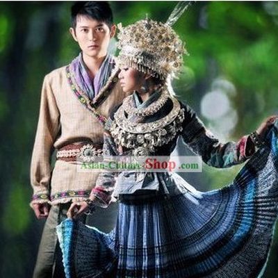 Miao Jacket Dress and Miao Skirt 2 Complete Sets