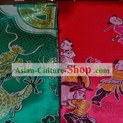 Chinese Traditional Wedding Bedcover - Hundreds of Children