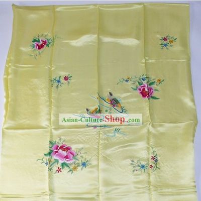 Chinese Classic Embroidery Silk Bedcover - Mandarin Ducks