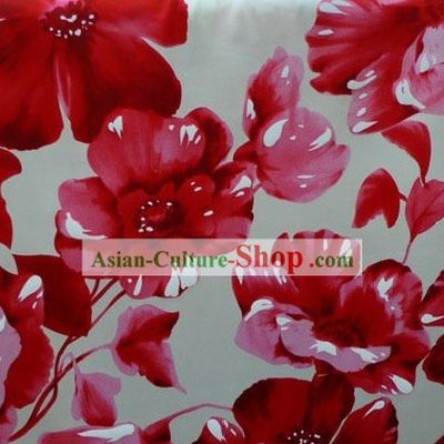 Flowery Pure Silk Chiffon Fabric