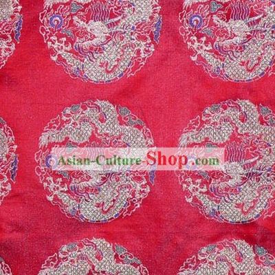 Top Rui Fu Xiang Pure Textile Dragon Silk Fabric