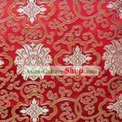 Traditional Red Silk Fabric