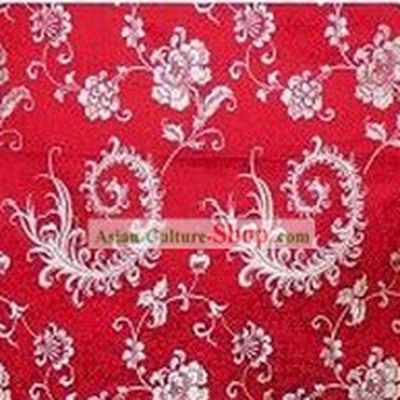 China Traditional Red Brocade Fabric