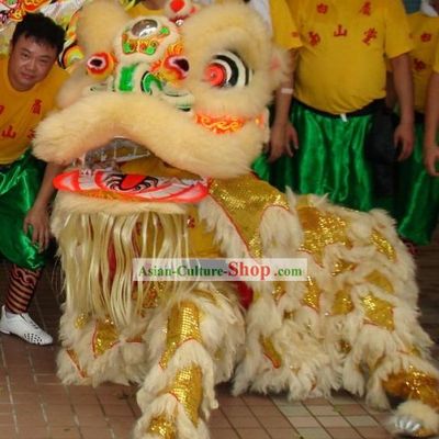 Chinese Classic Net Dragon Dance Equipments Complete Set (yellow)