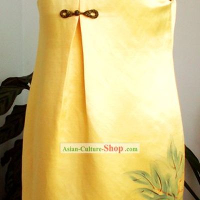 Traditional Mandarin Handmade and Painted Peony Skirt