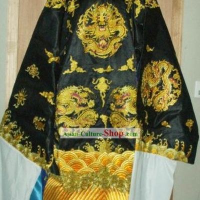 Chinese Traditional Belt Judge Bao Gong Golden Dragon Costumes